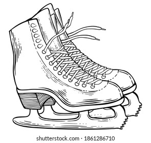 Pair of winter slates, hand drawn vector