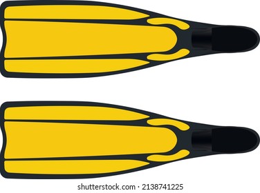 a pair of yellow fins for snora pair of yellow fins for snorkeling keling 