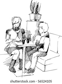  pair of youths at the table