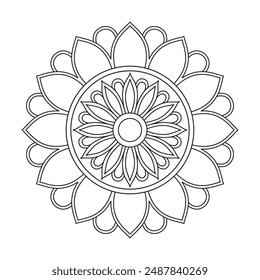 Paired with an elegant mandala coloring book page