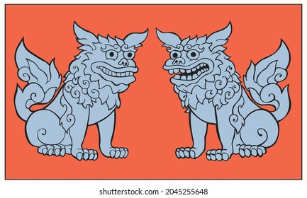 14 Okinawa shisa cartoon Stock Vectors, Images & Vector Art | Shutterstock