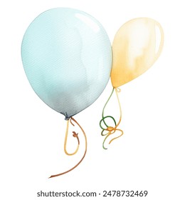 Pairing two pastel helium balloons creates a festive atmosphere, ideal for adding cheer to parties and celebrations