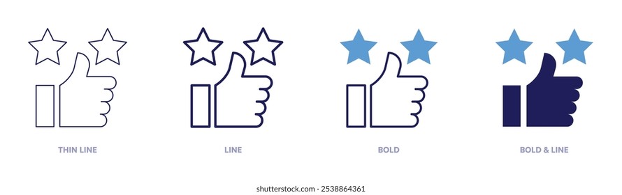 Pairs like icon in 4 different styles. Thin Line, Line, Bold, and Bold Line. Duotone style. Editable stroke.
