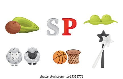 Pairs of Salt and Pepper Shakers Vector Set