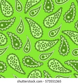 Paisley abstract background. Seamless pattern. Vector illustration.