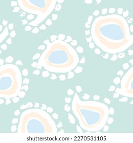 Abstraktes, nahtloses, paisley-abstraktes Muster-Design für Modetextilien, Grafiken, Hintergründe und Kunsthandwerke