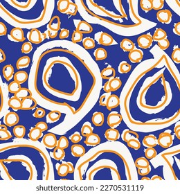 Paisley abstract seamless pattern design for fashion textiles, graphics, backgrounds and crafts