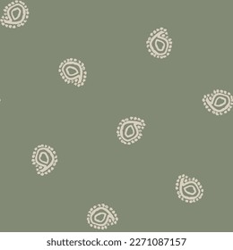 Paisley abstract seamless pattern design for fashion textiles, graphics, backgrounds and crafts