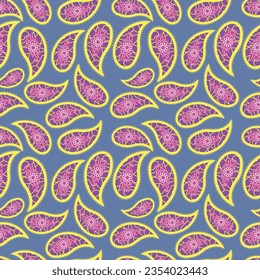  paisley  abstract vector seamless pattern.
