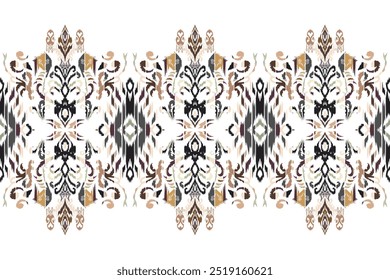 Paisley Allure Beautiful Abstract , Ornament , Floral Textile Design Pattern Background Texture."This content was created using vector drawing tools and software, not generated by AI"