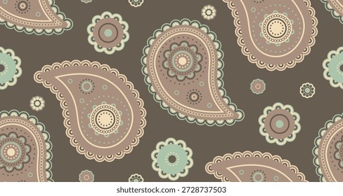 Paisley incrível retro ponto. Clássico vintage de cartão girando. Decoração florida de romance de criatividade. Simetria etérea uma festa interior.