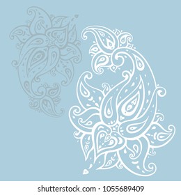 Paisley background. Hand Drawn ornament. Vector illustration