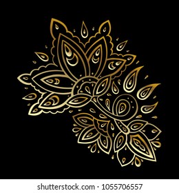Paisley background. Hand Drawn ornament. Vector illustration