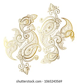 Paisley Background Hand Drawn Ornament Vector Stock Vector (Royalty ...