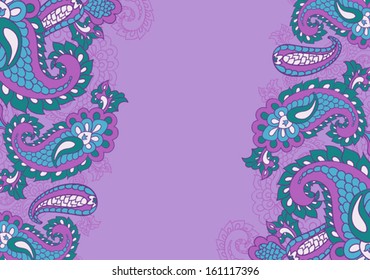 paisley background and place for your text