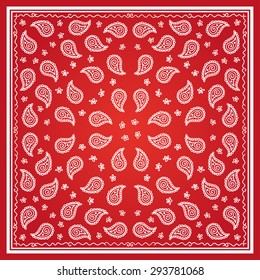 Paisley Bandana simple pattern for textile printing