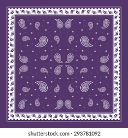 Paisley Bandana simple pattern for textile printing