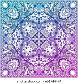 paisley bandanna to print on fabric, vector illustration