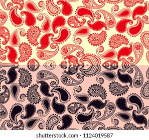 paisley bird background