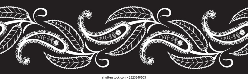 Paisley border (Vector Pattern)