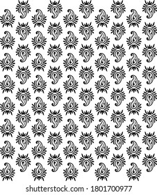 paisley buti pattern for fabric print and background or texture and tiles