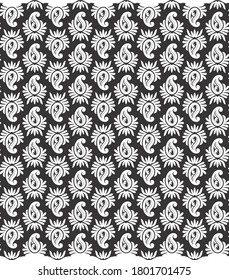 patrón de buti paisley para impresión y fondo de tela y azulejos
