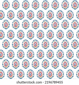 paisley butta white background pattern,Simple paisley butta with small red flowers can be used for textile.