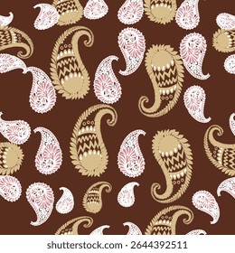 Paisley:
A classic teardrop-shaped motif with curved tips, often filled with floral or intricate designs. Originating from Persia and India, it conveys elegance, tradition, and a touch of exotic charm