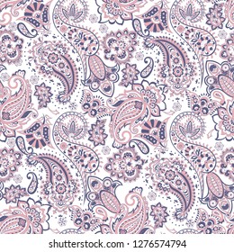 Paisley Damask ornament. Seamless Vector pattern