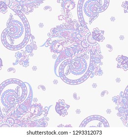 Paisley Damask ornament. Seamless Vector pattern