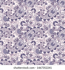 Paisley Damask ornament. Seamless Vector pattern