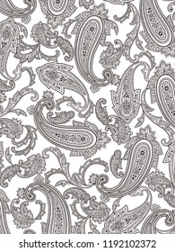 Patrón de diseño de Paisley
Esta pintura continúa repetidamente
