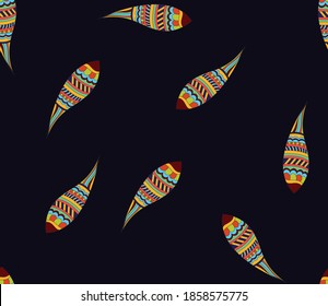 diseño paisajista y patrón de fondo azul marino vector