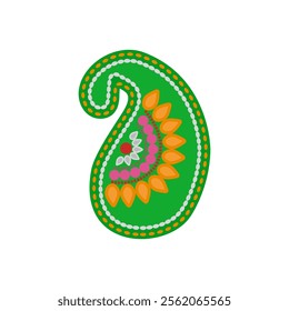 Paisley, Diwali, Hindu, Indian Symbol Illustration