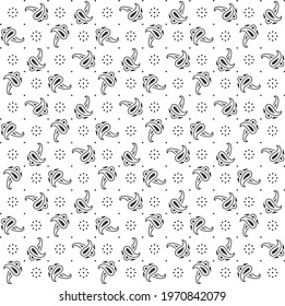 paisley and dot pattern for fabric print, texture, tile, background use