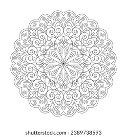 Paisley Dreams Adult coloring book mandala page for kdp book interior. Peaceful Petals, Ability to Relax, Brain Experiences, Harmonious Haven, Peaceful Portraits, Blossoming Beauty mandala design.