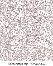 Papel de fondo de textura de patrón floral elegante de Paisley.vector