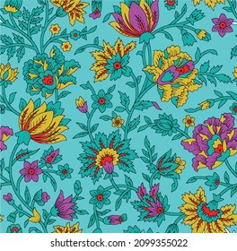 Paisley elegant floral pattern texture background wallpaper.vector