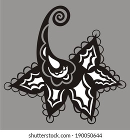 Paisley elements ( oriental cucumber). Vector illustration.
