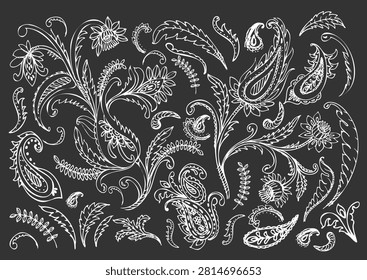 Conjunto Elementos Paisley 