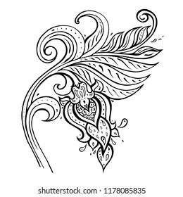 Paisley. Ethnic ornament. Hand Drawn Vector illustration