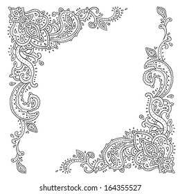 Paisley. Ethnic ornament. Vector illustration isolated.