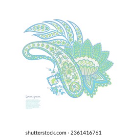 Paisley. Ethnic ornament. Vector illustration isolated