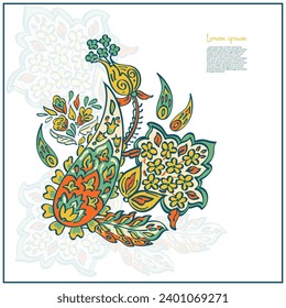 Paisley. Ethnic ornament. Vector illustration isolated