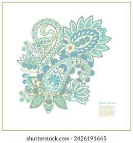 Paisley. Ethnic ornament. Vector illustration isolated