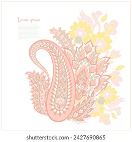 
Paisley. Ethnic ornament. Vector illustration isolated