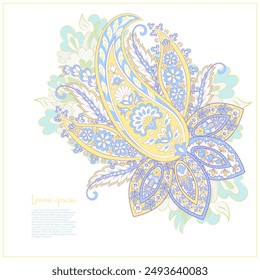 Paisley. Ethnic ornament. Vector illustration isolated