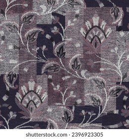 paisley ethnic patchwork pattern textures background