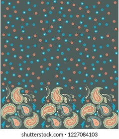 Paisley fabric pattern design