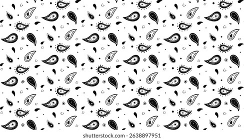 Paisley fantasy of fabric classical. Festive flowing of silk card. Chic surface and buta pattern. Growth pretty on textile ink.